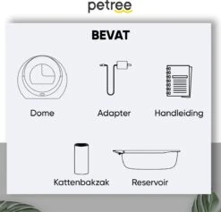 Petree Dome- Zelfreinigende Kattenbak - Automatisch - Katten - Anti-geur - 60 X 35 X 60 Cm 19 Petree Dome- Zelfreinigende Kattenbak - Automatisch - Katten - Anti-geur - 60 X 35 X 60 Cm -Kattenbenodigdheden 1200x1151 1