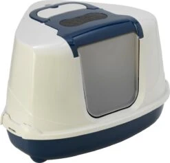 Moderna Flip Hoekkattenbak - Donkerblauw/Wit - 56 X 45 X 39 Cm 13 Moderna Flip Hoekkattenbak - Donkerblauw/Wit - 56 X 45 X 39 Cm -Kattenbenodigdheden 1200x1152 4