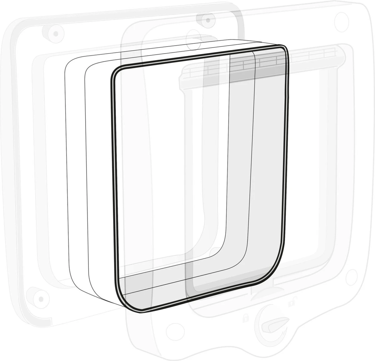 Trixie Tunnelstuk Voor 4-weg Kattenluik 44231 Wit (16X15 CM) 5 Trixie Tunnelstuk Voor 4-weg Kattenluik 44231 Wit (16X15 CM) - Afbeelding 3