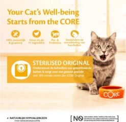 Wellness Core Kattenvoer Sterilised Kip - Kalkoen 4 Kg -Kattenbenodigdheden 1200x1160 2