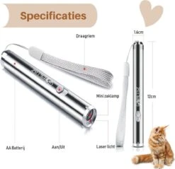 Laserpen - Kattenspeeltjes - Zaklamp - Kat - Laser - Kattenspeelgoed - RVS Opbergblikje 9 Laserpen - Kattenspeeltjes - Zaklamp - Kat - Laser - Kattenspeelgoed - RVS Opbergblikje -Kattenbenodigdheden 1200x1161 19
