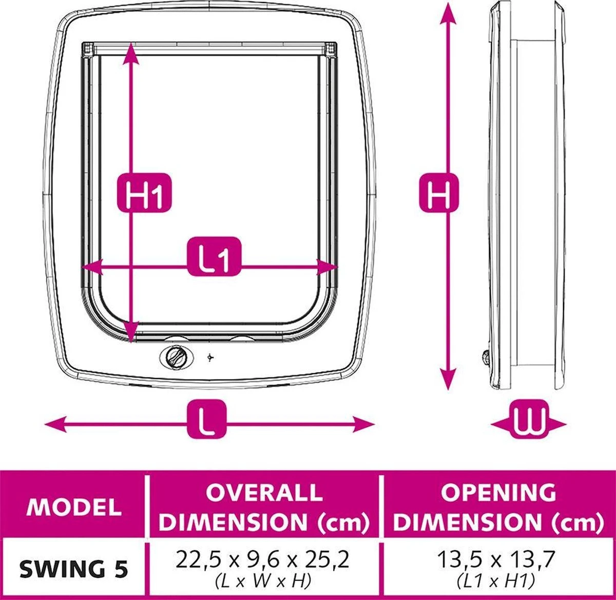 Ferplast Swing Poezendeur 5T - Wit - 22,5 X 9,6 X 25,2 Cm 7 Ferplast Swing Poezendeur 5T - Wit - 22,5 X 9,6 X 25,2 Cm - Afbeelding 5