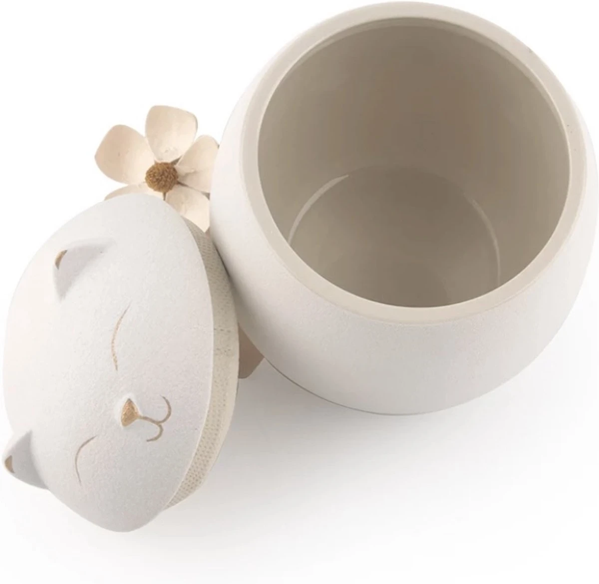 Wit Katten Mini Urntje 4 Wit Katten Mini Urntje - Afbeelding 2