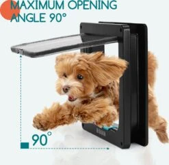 Nobleza Kattenluik Met Tunnel - 4 Vergrendelingsstanden - Weerbestendig - Binnen En Buiten - 28.5 X 25 Cm - Maat XL - Zwart 17 Nobleza Kattenluik Met Tunnel - 4 Vergrendelingsstanden - Weerbestendig - Binnen En Buiten - 28.5 X 25 Cm - Maat XL - Zwart -Kattenbenodigdheden 1200x1173 5