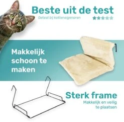 Kattenhangmat - Voor Aan Het Raam - Kattenmand - Raam - Hangmat Kat - Dieren - Kattenbed - Kattenmand - Slaapplek - Ligplaats -Kattenbenodigdheden 1200x1174 13