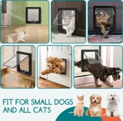 Nobleza Kattenluik Met Tunnel - 4 Vergrendelingsstanden - Weerbestendig - Binnen En Buiten - 28.5 X 25 Cm - Maat XL - Zwart 20 Nobleza Kattenluik Met Tunnel - 4 Vergrendelingsstanden - Weerbestendig - Binnen En Buiten - 28.5 X 25 Cm - Maat XL - Zwart -Kattenbenodigdheden 1200x1179 4