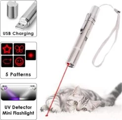 Merkloos Laserpen - Daily Accessoires - USB Oplaadbaar - Kattenspeeltjes - Laserlampje - 7 Verschillende Standen - RVS Zilver - Zaklamp - UV Lamp – Kattenspeelgoed 16 Merkloos Laserpen - Daily Accessoires - USB Oplaadbaar - Kattenspeeltjes - Laserlampje - 7 Verschillende Standen - RVS Zilver - Zaklamp - UV Lamp – Kattenspeelgoed -Kattenbenodigdheden 1200x1179 8