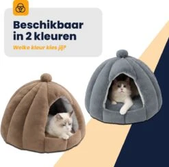 MIRO Katten Huis - Kattenhuizen - Kattenhok - Kattenmand - Dierenhuis - Extra Zacht - Bruin 17 MIRO Katten Huis - Kattenhuizen - Kattenhok - Kattenmand - Dierenhuis - Extra Zacht - Bruin -Kattenbenodigdheden 1200x1183 8