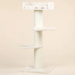 RHR Quality Royalty Krabpaal - Crème/wit - 60 X 60 X 155 Cm 37 RHR Quality Royalty Krabpaal - Crème/wit - 60 X 60 X 155 Cm -Kattenbenodigdheden 1200x1184