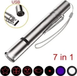 Laserpen - Oplaadbaar Met USB - Rode Laser - RVS Zilver - UV - Zaklamp - LED - Kat - Katten Speeltjes - Kattenspeelgoed - 7 Verschillende Standen 21 Laserpen - Oplaadbaar Met USB - Rode Laser - RVS Zilver - UV - Zaklamp - LED - Kat - Katten Speeltjes - Kattenspeelgoed - 7 Verschillende Standen -Kattenbenodigdheden 1200x1185 11