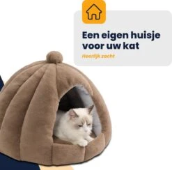 MIRO Katten Huis - Kattenhuizen - Kattenhok - Kattenmand - Dierenhuis - Extra Zacht - Bruin 20 MIRO Katten Huis - Kattenhuizen - Kattenhok - Kattenmand - Dierenhuis - Extra Zacht - Bruin -Kattenbenodigdheden 1200x1186 7