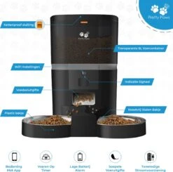 Pretty Paws QQ003 - Wifi Voermachine - Dubbele Voerbakjes - Zwart - Kat - 6L 18 Pretty Paws QQ003 - Wifi Voermachine - Dubbele Voerbakjes - Zwart - Kat - 6L -Kattenbenodigdheden 1200x1188 3