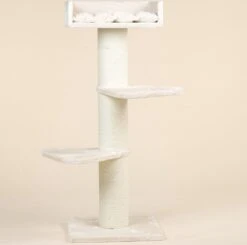 RHR Quality Royalty Krabpaal - Crème/wit - 60 X 60 X 155 Cm 33 RHR Quality Royalty Krabpaal - Crème/wit - 60 X 60 X 155 Cm -Kattenbenodigdheden 1200x1189 2