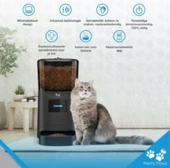 Pretty Paws PP005 Wifi Voerautomaat Zwart - Automatische Voerbak - Slimme Voerautomaat Met App - Instelbaar Voedingsschema - WIFI -Kattenbenodigdheden 1200x1190 6