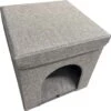 Adori Kattenhuis Met Poef Moon - Kattenmand - 36.5x36.5x36.5 Cm Grijs 1 Adori Kattenhuis Met Poef Moon - Kattenmand - 36.5x36.5x36.5 Cm Grijs -Kattenbenodigdheden 1200x1194 4