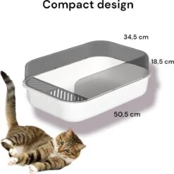 Merkloos Kattenbak - Zwart - Open - Incl. Schep - Modern - Hip - Trendy - Design Kattenbak 12 Merkloos Kattenbak - Zwart - Open - Incl. Schep - Modern - Hip - Trendy - Design Kattenbak -Kattenbenodigdheden 1200x1196 5