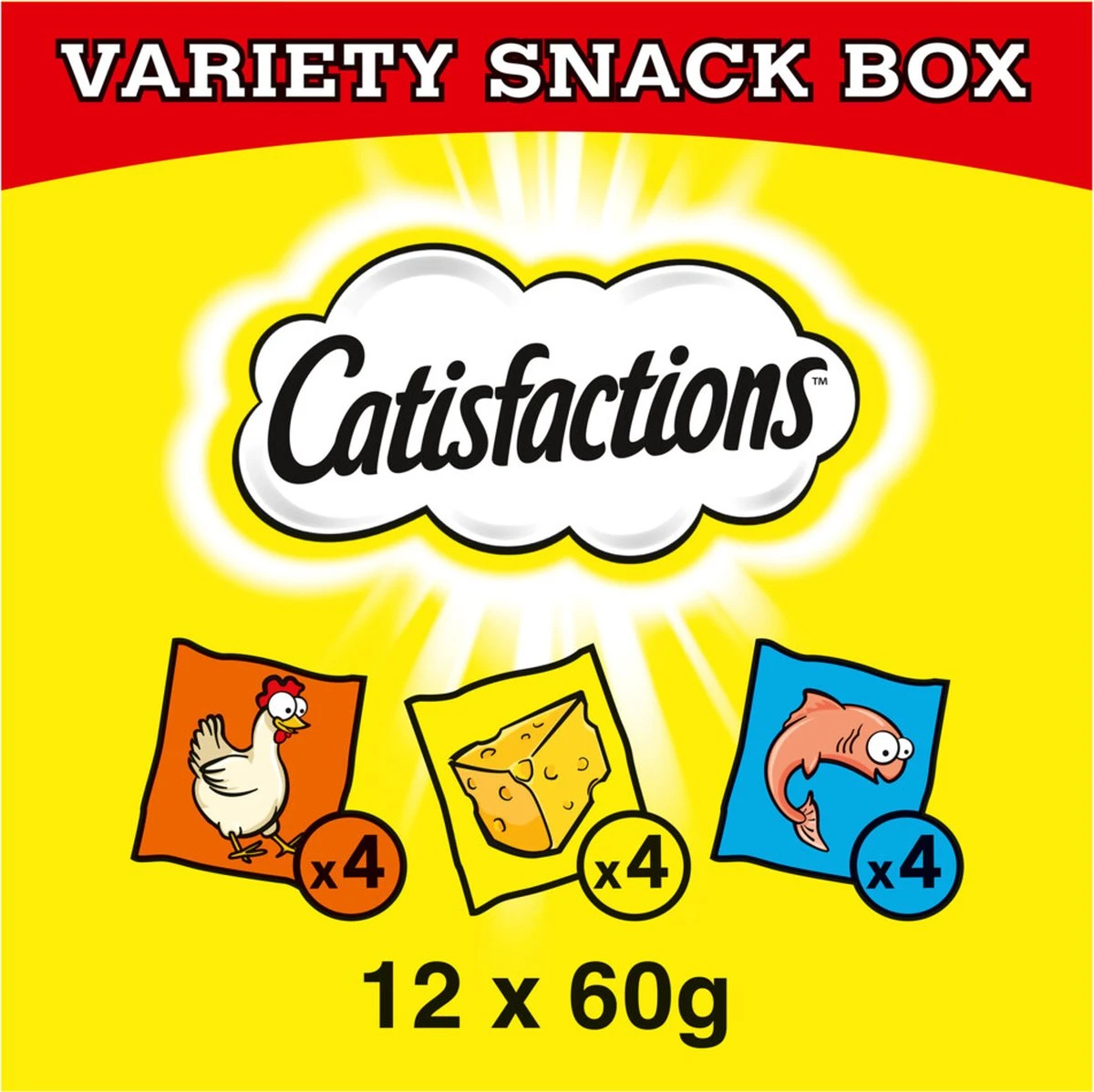 Catisfactions Megabox - Kattensnacks - 12 X 60 Gr 4 Catisfactions Megabox - Kattensnacks - 12 X 60 Gr - Afbeelding 2