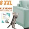 Merkloos Anti Krab Krabschade Bescherming Kat En Hond – 8 XXL Vellen – Zonder Punaises - Tegen Krabben – Bankbescherming – Meubelbescherming – Krabpaal – Anti Scratch – 43.2 X 30.5cm – Transparant -Kattenbenodigdheden 1200x1198 6