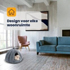 MIRO Katten Huis - Kattenhuizen - Kattenhok - Kattenmand - Dierenhuis - Extra Zacht - Grijs 16 MIRO Katten Huis - Kattenhuizen - Kattenhok - Kattenmand - Dierenhuis - Extra Zacht - Grijs -Kattenbenodigdheden 1200x1200 1024