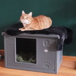 RHRQuality Kattenhuis Voor Binnen En Buiten Kattenhok Villa De Luxe Grijs 23 RHRQuality Kattenhuis Voor Binnen En Buiten Kattenhok Villa De Luxe Grijs -Kattenbenodigdheden 1200x1200 1055