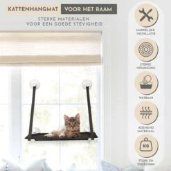 TACTIV PETS® Kattenhangmat | Hangmat Kat | Kattenhangmat Raam | Kattenmand 13 TACTIV PETS® Kattenhangmat | Hangmat Kat | Kattenhangmat Raam | Kattenmand -Kattenbenodigdheden 1200x1200 1068