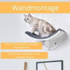 Merkloos Paws And Claws - Cat Shelf – Hangmat Kat – Kattenplank - Kattenbed - Wasbaar – Wandmontage – MDF - Wit 12 Merkloos Paws And Claws - Cat Shelf – Hangmat Kat – Kattenplank - Kattenbed - Wasbaar – Wandmontage – MDF - Wit -Kattenbenodigdheden 1200x1200 1073