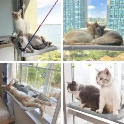 Merkloos Kattenhangmat - Kattenbed - Hangmat Kat Raam Ook Voor Radiator En Deur - Kattenmand Raam En Radiator - Katten Hangmat - Radiatorhangmat Kat Kattenstoel - Tijdelijk Met Extra Hangmat Hoes -Kattenbenodigdheden 1200x1200 1086