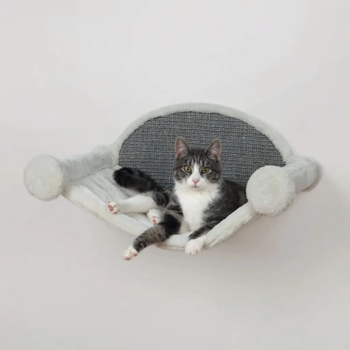 TRIXIE Kattenhangmat 54x28x33 Cm Crèmekleurig En Grijs 49920 5 TRIXIE Kattenhangmat 54x28x33 Cm Crèmekleurig En Grijs 49920 - Afbeelding 3