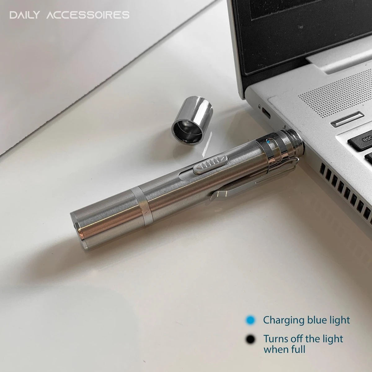 Merkloos Laserpen - Daily Accessoires - USB Oplaadbaar - Kattenspeeltjes - Laserlampje - 7 Verschillende Standen - RVS Zilver - Zaklamp - UV Lamp – Kattenspeelgoed 12 Merkloos Laserpen - Daily Accessoires - USB Oplaadbaar - Kattenspeeltjes - Laserlampje - 7 Verschillende Standen - RVS Zilver - Zaklamp - UV Lamp – Kattenspeelgoed - Afbeelding 10