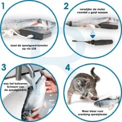 RealN Elektrische Speelvis Clownvis Inclusief Catnip Zakje – Kattenspeeltjes - Kattenspeelgoed – Krachtige Batterij – Bewegende Vis – Leukste Kattenspeeltje Goudvis – Kat Actiever Maken – 30 Cm – Speelvis Katten – Wasbaar – Oplaadbaar – Blauw/Wit 11 RealN Elektrische Speelvis Clownvis Inclusief Catnip Zakje – Kattenspeeltjes - Kattenspeelgoed – Krachtige Batterij – Bewegende Vis – Leukste Kattenspeeltje Goudvis – Kat Actiever Maken – 30 Cm – Speelvis Katten – Wasbaar – Oplaadbaar – Blauw/Wit -Kattenbenodigdheden 1200x1200 1205