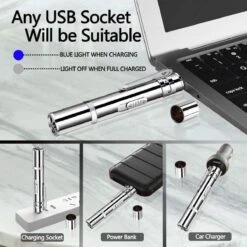 USB Laserpen-7 In 1- Kattenspeelgoed-rode Laser- Fluwelen Opbergzakje- LED- UV Licht- USB Oplaadbaar- Laserlampje- Nieuw Model 2020 -Kattenbenodigdheden 1200x1200 1222