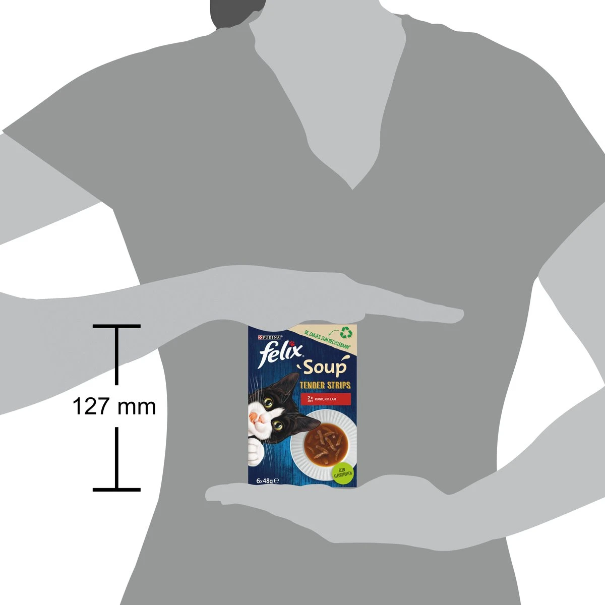 Felix Soup Tender Strips Met Rund, Kip & Lam - Katten Natvoer - 24 X 48g 8 Felix Soup Tender Strips Met Rund, Kip & Lam - Katten Natvoer - 24 X 48g - Afbeelding 6