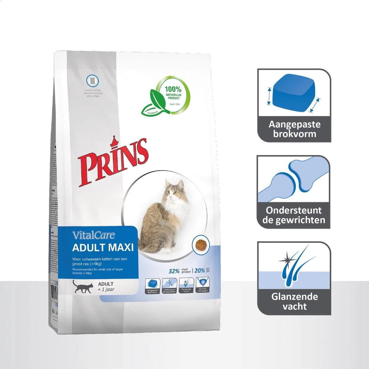 Prins VitalCare Adult Maxi - Kattenvoer - 10 Kg - Kat 12 Prins VitalCare Adult Maxi - Kattenvoer - 10 Kg - Kat - Afbeelding 10
