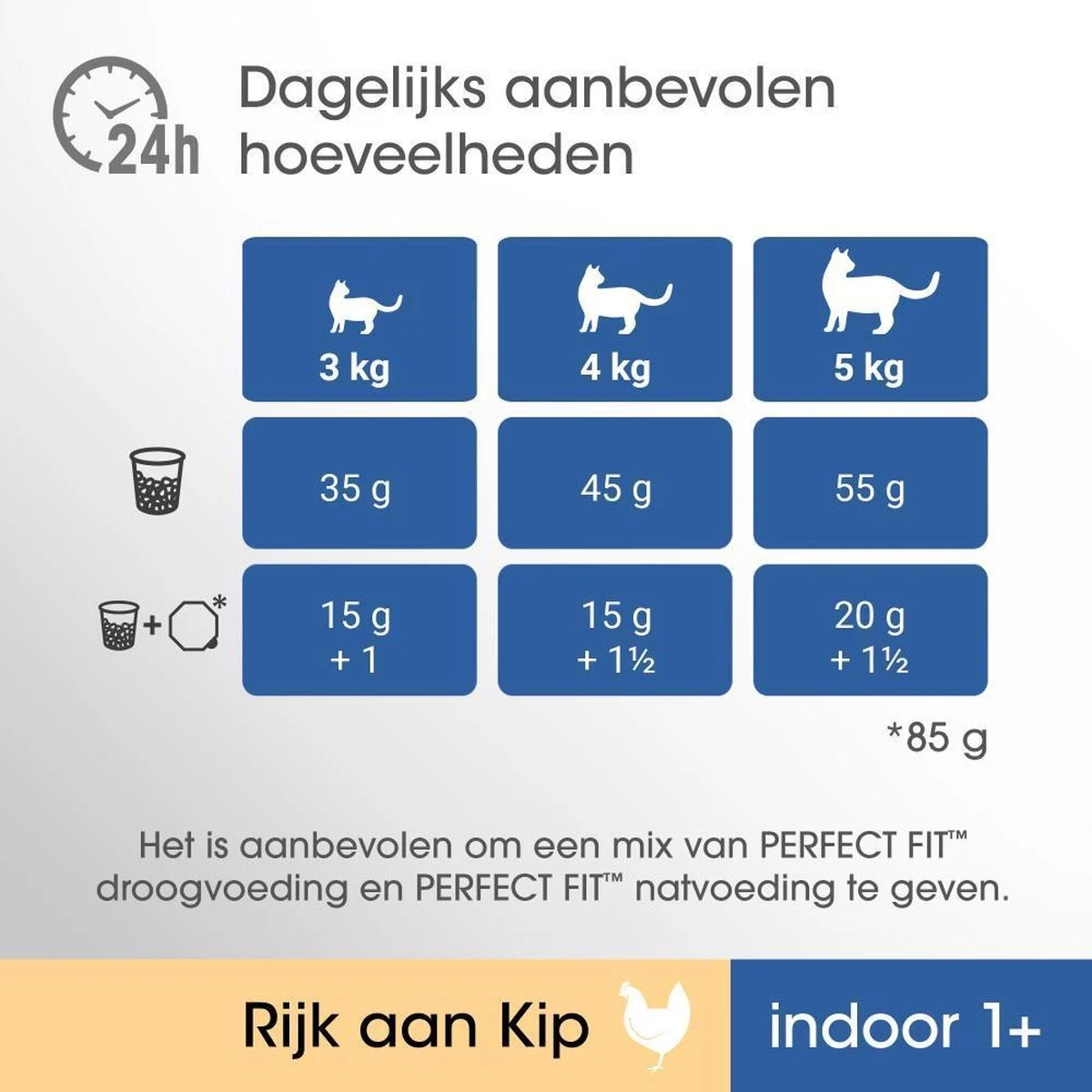 Perfect Fit Indoor 1+ Katten Droogvoer - Kip - 4 X 750 Gr 5 Perfect Fit Indoor 1+ Katten Droogvoer - Kip - 4 X 750 Gr - Afbeelding 3