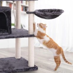 Hoppa! Kattenboom - Krabpaal - Grijs - Fluweel 14 Hoppa! Kattenboom - Krabpaal - Grijs - Fluweel -Kattenbenodigdheden 1200x1200 279