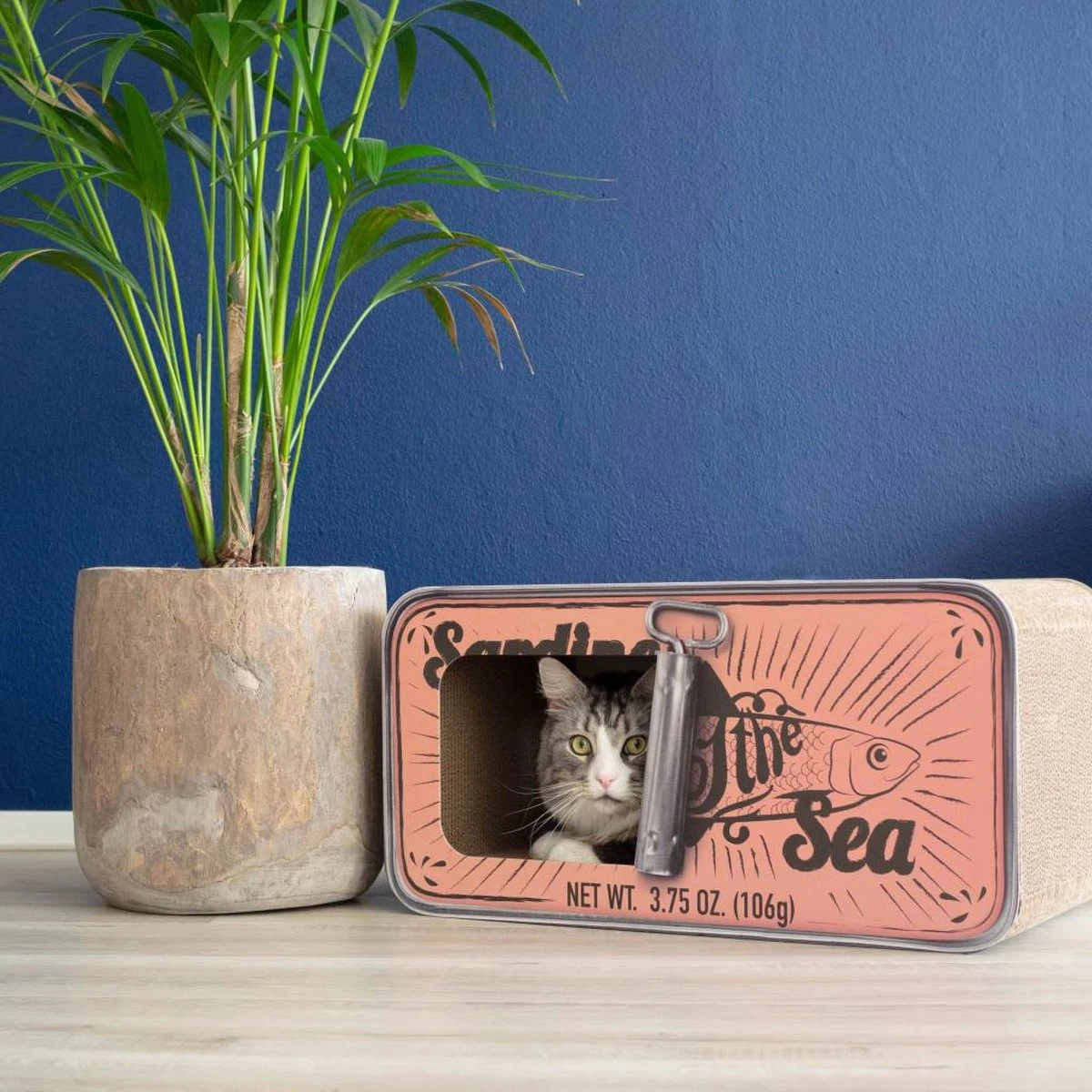 District 70 SARDINE - Design Katten Krabmeubel Van Gerecycled Karton - Zwart, Wit Of Perzik - Afmeting 60x30x30 Cm - Perzik 7 District 70 SARDINE - Design Katten Krabmeubel Van Gerecycled Karton - Zwart, Wit Of Perzik - Afmeting 60x30x30 Cm - Perzik - Afbeelding 5