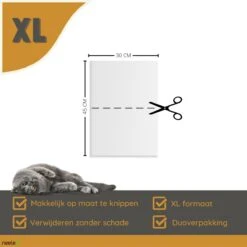 Merkloos Katten Anti Krab XXL Vellen - 10 Stuks - Met NeeleG Springveren - Meubelbescherming - Diervriendelijk - Geen Krabschade Aan Meubels - Bankbescherming - Enkelzijdig Klevend En Transparant - Zonder Punaises - Krabpaal - Anti Scratch - 30x45 CM 19 Merkloos Katten Anti Krab XXL Vellen - 10 Stuks - Met NeeleG Springveren - Meubelbescherming - Diervriendelijk - Geen Krabschade Aan Meubels - Bankbescherming - Enkelzijdig Klevend En Transparant - Zonder Punaises - Krabpaal - Anti Scratch - 30x45 CM -Kattenbenodigdheden 1200x1200 322