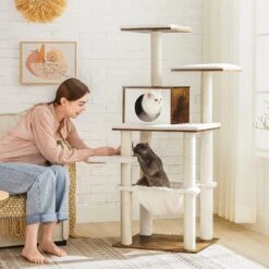 Hoppa! Krabpaal, Kattenmeubel, Modern, Vintage Bruin -Kattenbenodigdheden 1200x1200 341