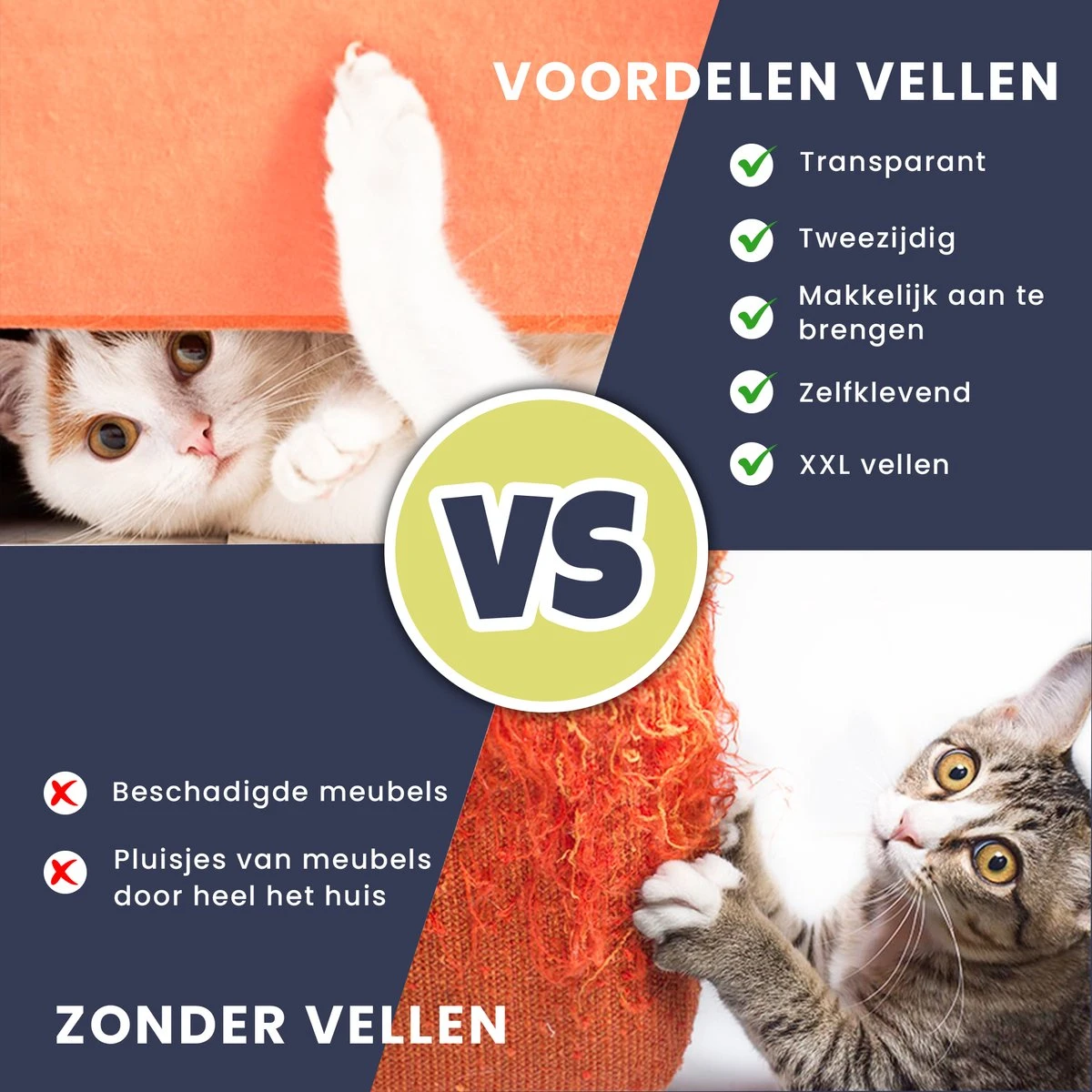 TibaGoods - Anti Krab Vellen Voor Kat En Hond - 6 XL Vellen – Zonder Punaises - Tegen Krabben – Bankbescherming – Meubelbescherming – Krabpaal – Anti Scratch – 43.2 X 30.5cm – Transparant 10 TibaGoods - Anti Krab Vellen Voor Kat En Hond - 6 XL Vellen – Zonder Punaises - Tegen Krabben – Bankbescherming – Meubelbescherming – Krabpaal – Anti Scratch – 43.2 X 30.5cm – Transparant - Afbeelding 8