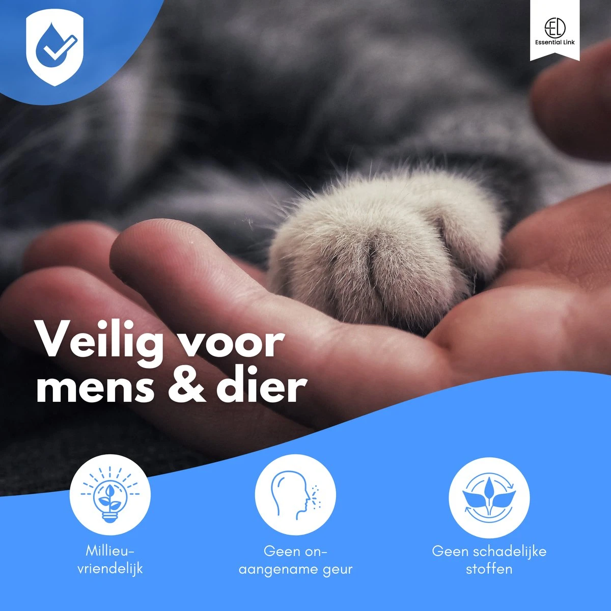 Essential Link Teken- En Vlooienband - Vlooienband Kat – Anti Vlooien – Vlooienmiddel - Tekenband - Diervriendelijk 6 Essential Link Teken- En Vlooienband - Vlooienband Kat – Anti Vlooien – Vlooienmiddel - Tekenband - Diervriendelijk - Afbeelding 4