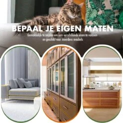 DynaBright Anti Krab Vellen Voor Kat En Hond - 8 XL Vellen – 43.2 X 30.5cm - Tegen Krabben – Bank Bescherming – Meubelbescherming – Krabpaal Voor Katten – Anti Scratch – Transparant - Plakfolie -Kattenbenodigdheden 1200x1200 435