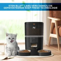 Pretty Paws QQ003 - Wifi Voermachine - Dubbele Voerbakjes - Zwart - Kat - 6L 15 Pretty Paws QQ003 - Wifi Voermachine - Dubbele Voerbakjes - Zwart - Kat - 6L -Kattenbenodigdheden 1200x1200 451