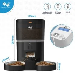 Pretty Paws QQ003 - Wifi Voermachine - Dubbele Voerbakjes - Zwart - Kat - 6L 20 Pretty Paws QQ003 - Wifi Voermachine - Dubbele Voerbakjes - Zwart - Kat - 6L -Kattenbenodigdheden 1200x1200 455
