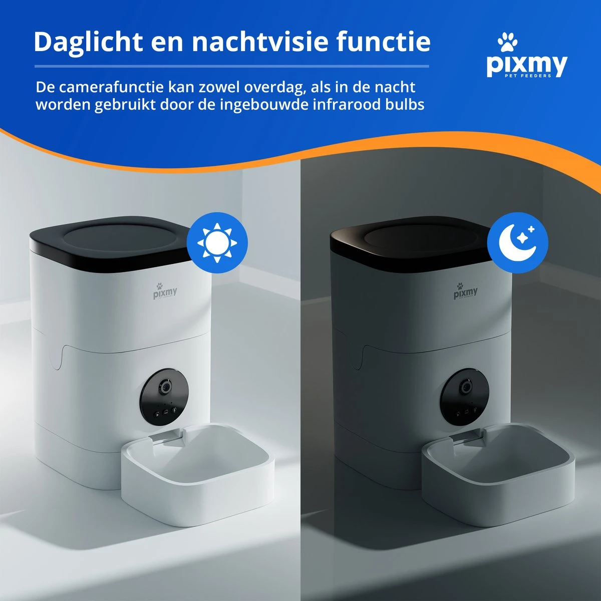 PIXMY - Automatische Voerbak Kat - 4L - Wi-Fi - Met App En Full HD Camera - Voerbak Kat 11 PIXMY - Automatische Voerbak Kat - 4L - Wi-Fi - Met App En Full HD Camera - Voerbak Kat - Afbeelding 9