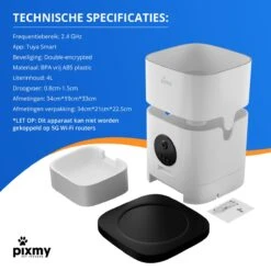 PIXMY - Automatische Voerbak Kat - 4L - Wi-Fi - Met App En Full HD Camera - Voerbak Kat 31 PIXMY - Automatische Voerbak Kat - 4L - Wi-Fi - Met App En Full HD Camera - Voerbak Kat -Kattenbenodigdheden 1200x1200 473