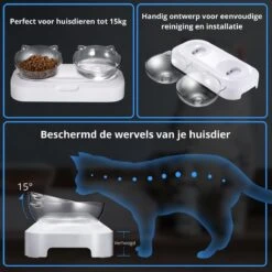 Behave Dubbele Voerbak - Drinkbak - Katten - Verstelbaar - Wit 13 Behave Dubbele Voerbak - Drinkbak - Katten - Verstelbaar - Wit -Kattenbenodigdheden 1200x1200 492