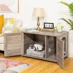 Kattenhuis Met Dubbele Deurtjes - Kattenkast Met Ruimte Voor Kattenbak - Kist Met Grote Opbergruimte - Bruikbaar Als Bank &bijzettafel - Voor In Slaapkamer & Gang - Greige 15 Kattenhuis Met Dubbele Deurtjes - Kattenkast Met Ruimte Voor Kattenbak - Kist Met Grote Opbergruimte - Bruikbaar Als Bank &bijzettafel - Voor In Slaapkamer & Gang - Greige -Kattenbenodigdheden 1200x1200 607