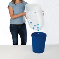 Trixie Berto Kattenbak Open Met Scheidingssyteem Donkergrijs/Blauw - 59X39X22 CM -Kattenbenodigdheden 1200x1200 613