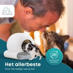 Pets Paradise - Zelfreinigende Kattenbak - Automatische - Elektrische - Scoopfree - Robot Kattenbak - 35dB -Kattenbenodigdheden 1200x1200 631