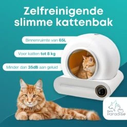 Pets Paradise - Zelfreinigende Kattenbak - Automatische - Elektrische - Scoopfree - Robot Kattenbak - 35dB -Kattenbenodigdheden 1200x1200 635